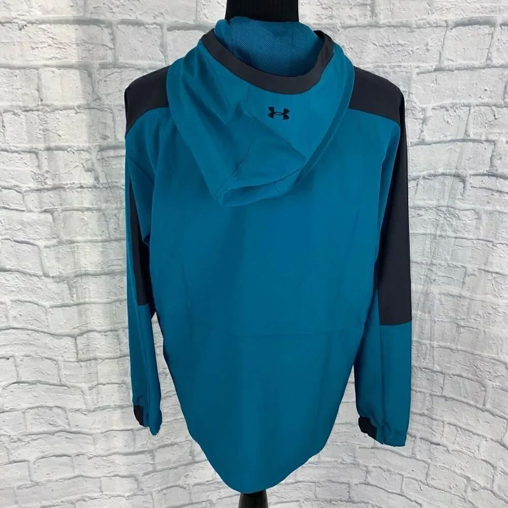 Under armour NWT water resistant hydrofuge loose fit half zip pullover hoodie XS - Picture 12 of 12